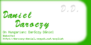 daniel daroczy business card