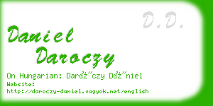 daniel daroczy business card